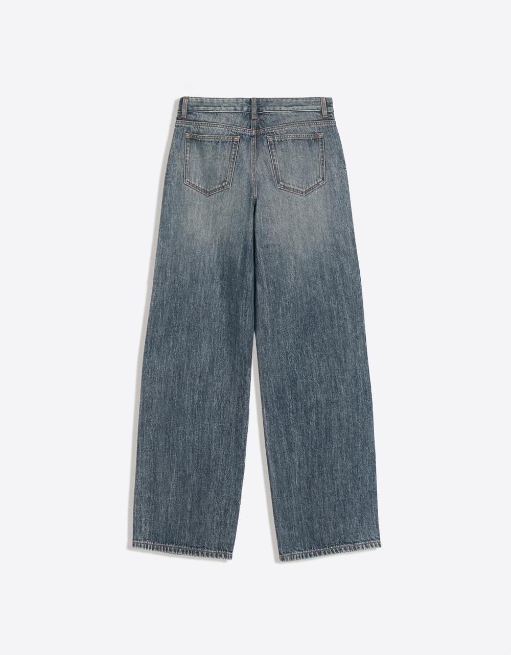 Женские широкие джинсы с низкой посадкой - BERSHKA