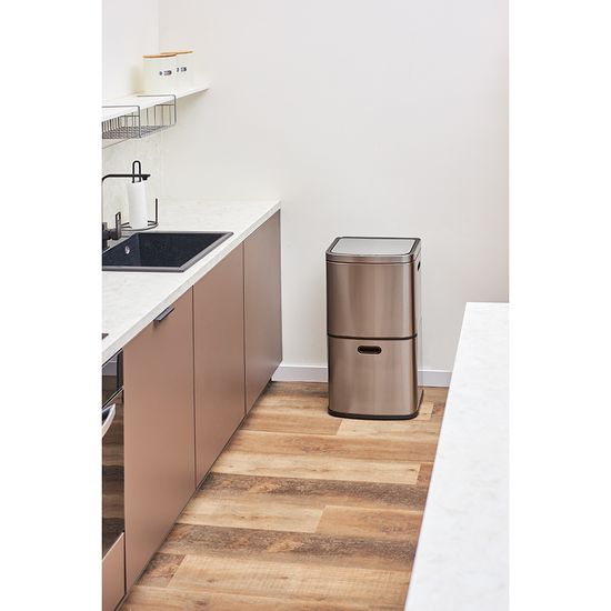Контейнер мусорный с 2-мя отделениями smart bin, сенсорный, 60 л