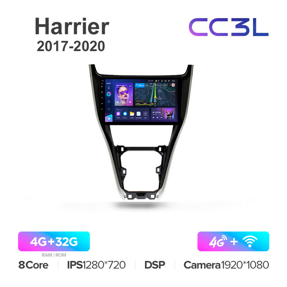Teyes CC3L 10,2"для Toyota Harrier 2017-2020