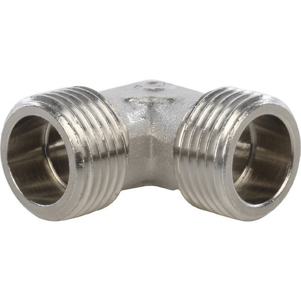Угольник STOUT никелированный 1/2" НР/НР