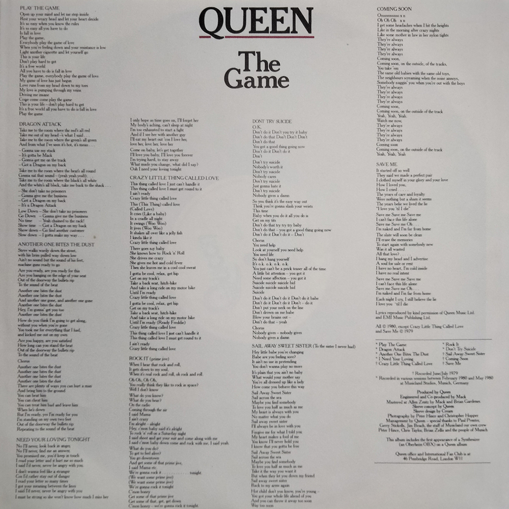 Queen / The Game (LP)