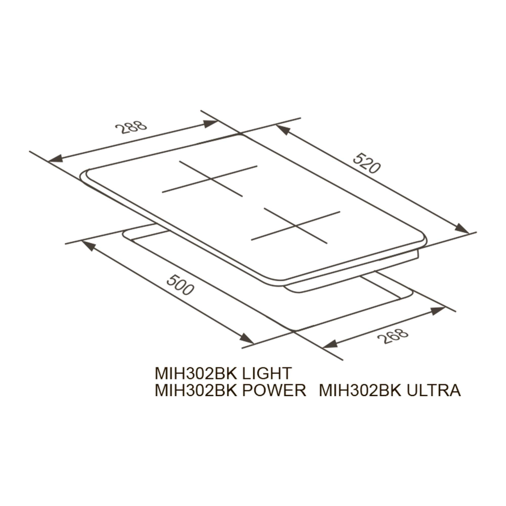 Индукционная варочная панель Meferi MIH302BK POWER фото 11