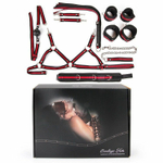 Большой БДСМ-набор Bondage Kits (Цвет: черный с красным)