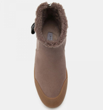 Замшевые ботинки INUIKII Cortina Beige на меху