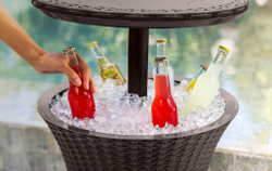 Барный столик - холодильник Keter Cool Bar Rattan graphite