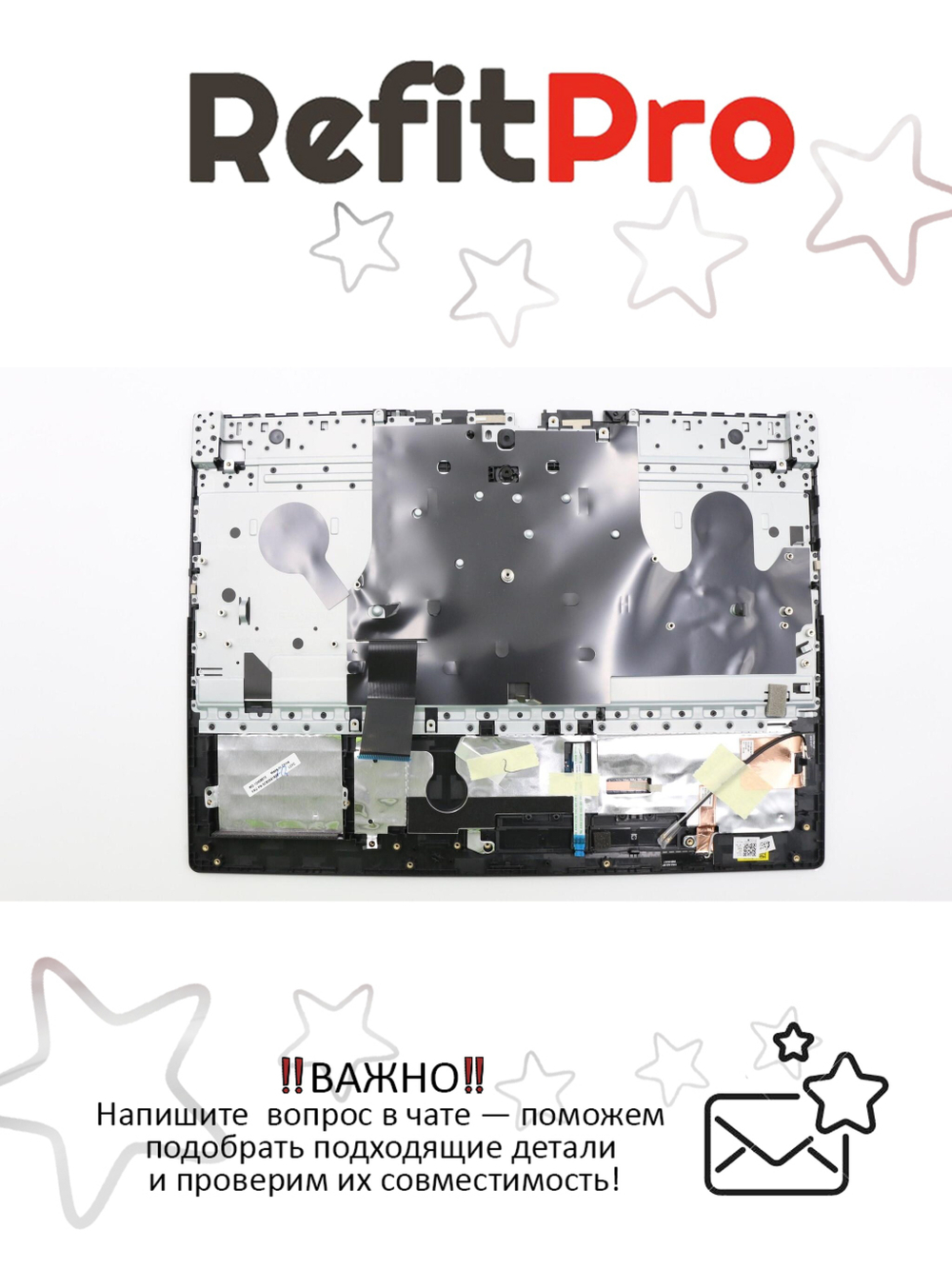 Верхняя панель с клавиатурой для ноутбука Lenovo Legion Y530-15ICH-1060 чёрный (5CB0S91808)+R+, оригинал