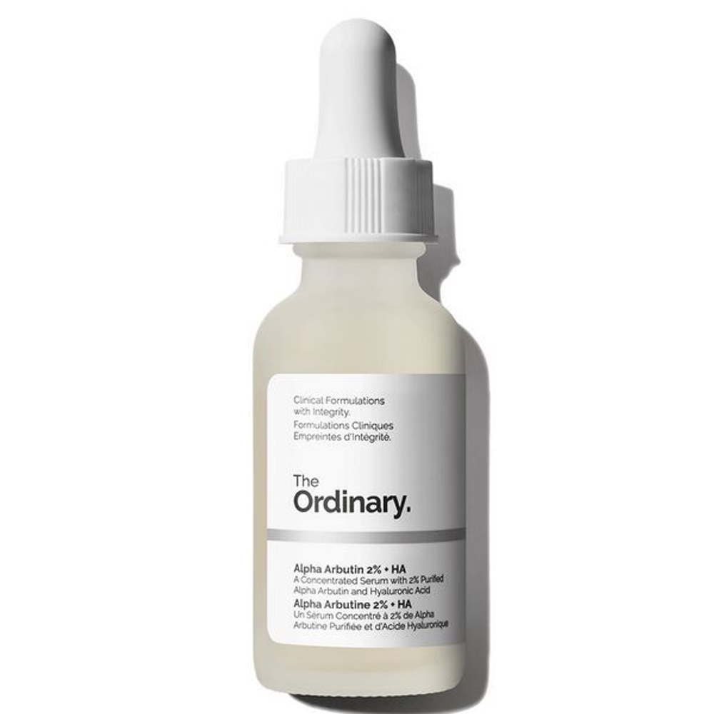 Осветляющая сыворотка с альфа арбутином и гиалуроновой кислотой The Ordinary Alpha Arbutin 2% + HA, 30мл