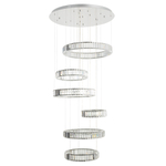 Citilux Чезаре CL338661 LED Люстра хрустальная с пультом Хром