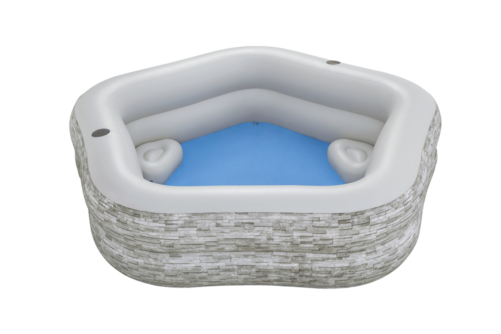 Бассейн надувной 213*206*53 см TruPrint Stone Family Bestway (54423)