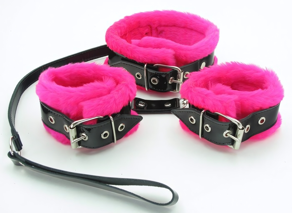 Набор с розовым мехом BDSM Light 760001ars