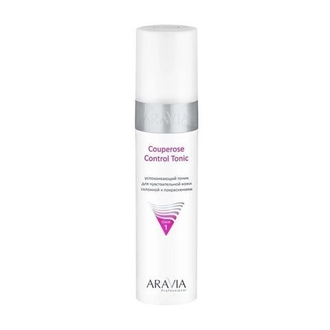 Успокаивающий тоник для кожи склонной к покраснениям COUPEROSE CONTROL TONIC, 250 мл ARAVIA Prof