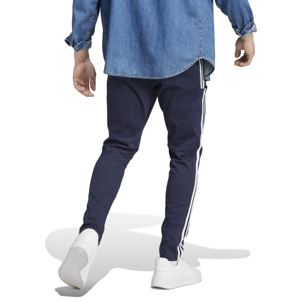 Мужские теннисные штаны adidas 3 Stripes Single Jersey To Training Pants Men - Dark Blue, White