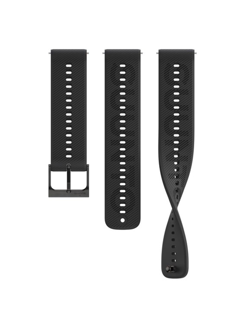 Ремешок силиконовый для часов Suunto 22 мм ALL BLACK S+M