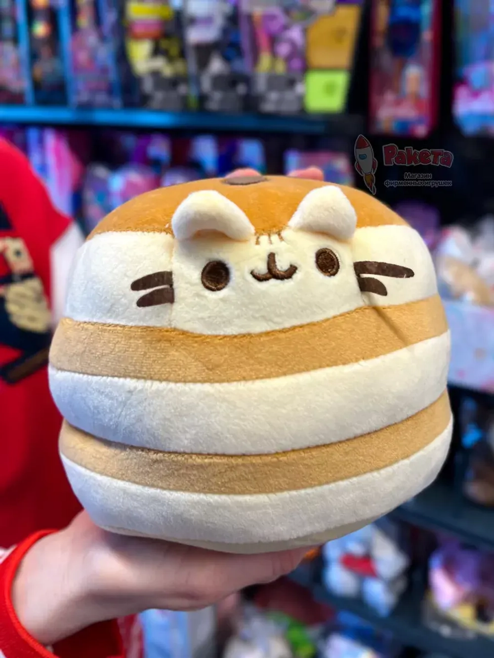 Мягкая игрушка Пушин Кот Кэт плюшевый котик панкейк