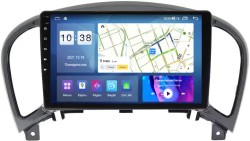 Магнитола для Nissan Juke 2011-2019 - Parafar PF789LUX1UHD на Android 13, Быстрая, QLED, CarPlay, 4G SIM-слот
