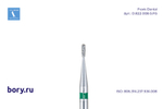 Бор алмазный зеленый  Frank Dental типа FG - D.822.008.G.FG