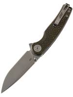 Нож складной GhostBlade Moroi, сталь D2, 58-62 HRC, Spear-point, рукоять микарта оливковая, замок Liner lock, 96 г