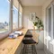Барный стул Vetle Flat, светлый ротанг