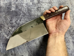 Сербская тяпка кухонная, сталь N690, рукоять Венге