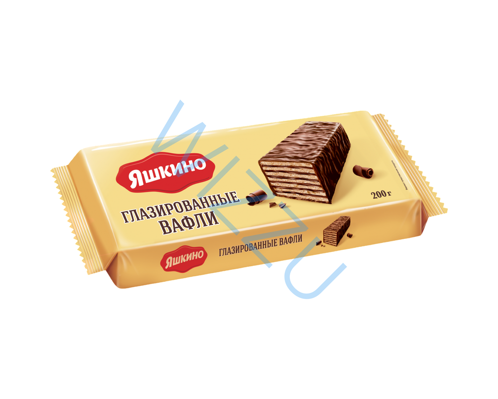 Вафли Яшкино в шоколадной глазури, 200 г