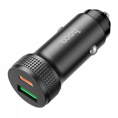 Автомобильное зарядное устройство Hoco Z40 PD20W+QC3.0 (black)