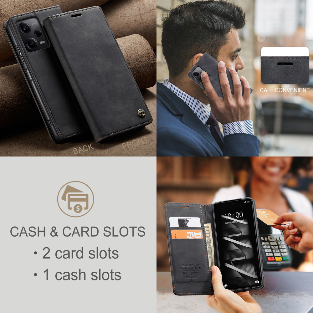 Чехол-книжка CaseMe Matte Xiaomi Redmi Note 12 Pro 5G