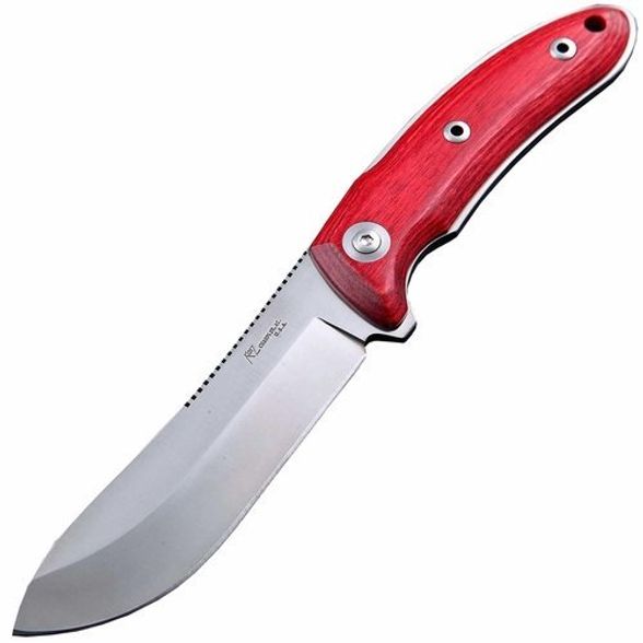 Цена наРазделочный шкуросъемный нож с фиксированным клинком Katz Pro Hunter, сталь XT-80, рукоять вишня