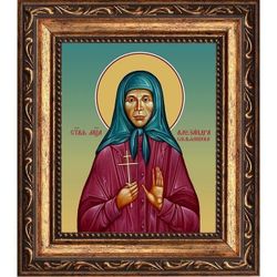 Александра Смольянинова мученица. Икона на холсте.