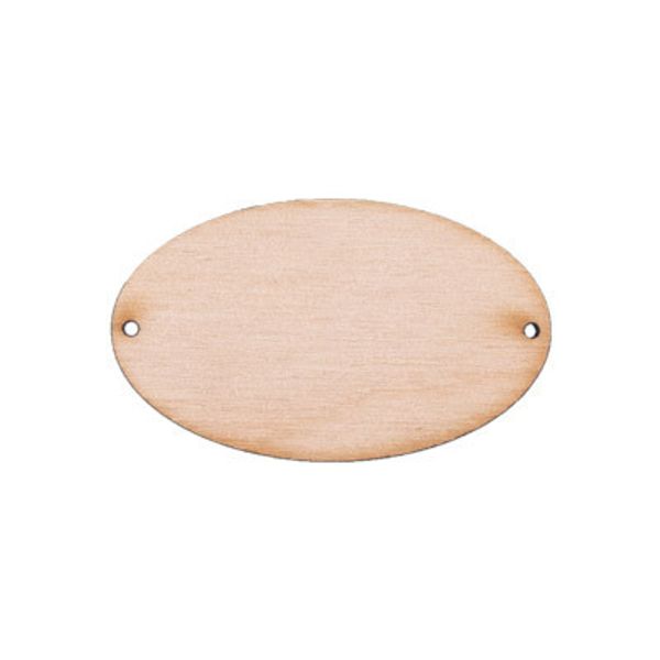 Заготовка из фанеры бирка овальная, 5 см, 3 шт, ВД-060 Mr.Carving