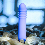 Фиолетовый светящийся G-стимулятор The G-Rave - 15,1 см. (Цвет: фиолетовый)