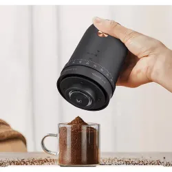 Кофемолка портативная черная d 8,2 см h19,5 см USB зарядка P.L.- Barbossa