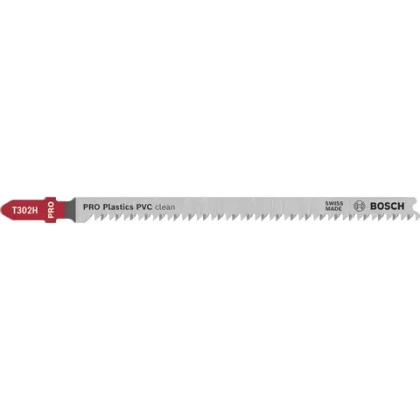 Пилка для лобзика по ПВХ 132 мм, T302H BOSCH 2608667448