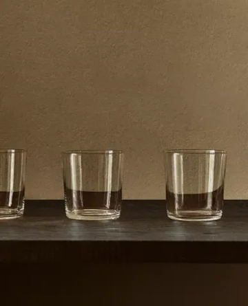 ZARA HOME ВЫСОКИЕ СТАКАНЫ ИЗ СТЕКЛА (НАБОР ИЗ 4 ШТ.), ПРОЗРАЧНЫЙ