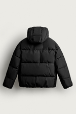 СТЕГАНАЯ КУРТКА СВОБОДНОГО КРОЯ С КАПЮШОНОМ — ZARA