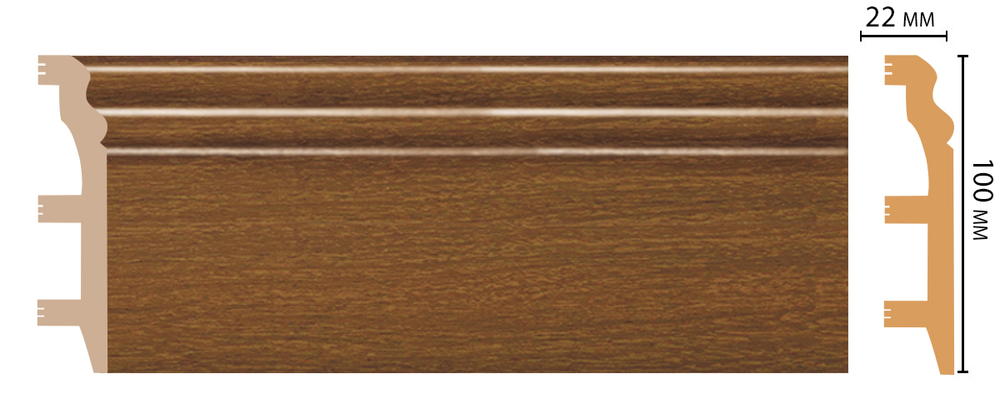 Плинтус DECOMASTER D232-85 (100*22*2400мм)