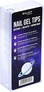 Гелевые типсы Galaxy "Овал" 360 шт.
