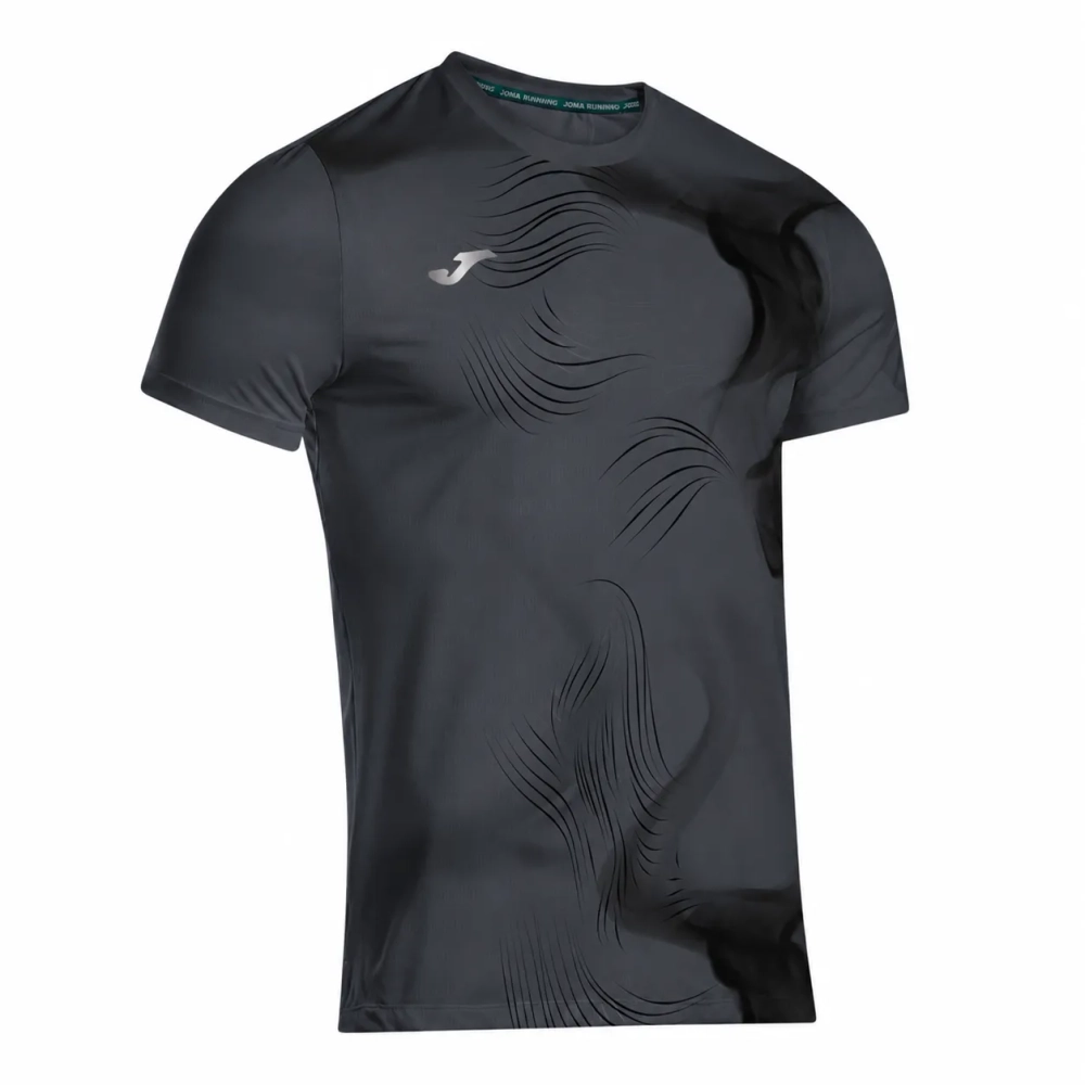 Мужская теннисная футболка Joma R-Night Short Sleeve - dark grey