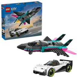 Конструктор LEGO City 60489 Jet vs. Car