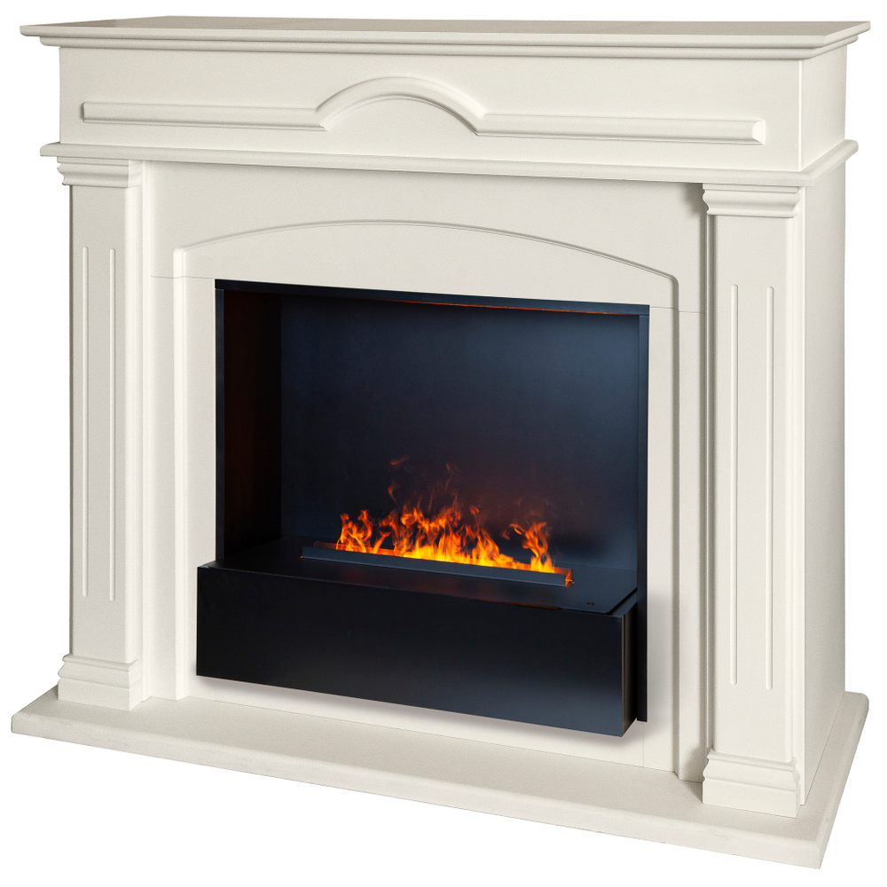 Каминокомплект Real Flame Mirra 26 WT с очагом 3D Cassette 630 Black Panel