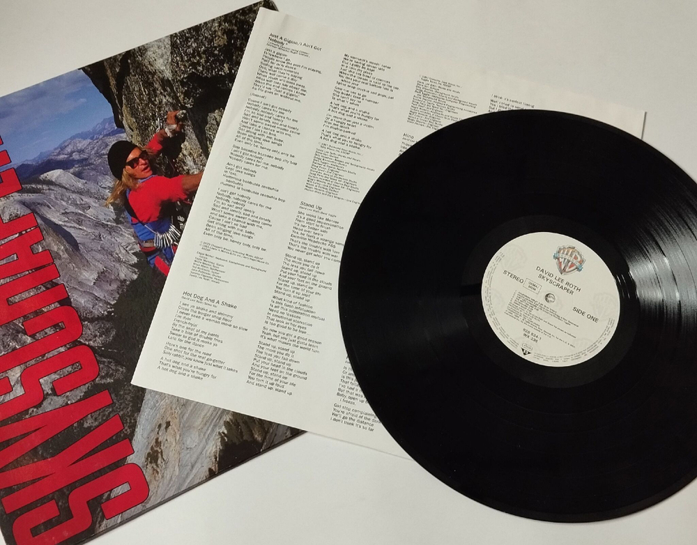 Винтажная виниловая пластинка LP David Lee Roth Skyscraper (Germany 1988)