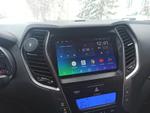 Магнитола для Hyundai Santa Fe 3 2012-2018 (отдельный экран климата, штатная КЗВ) - FarCar S280 монитор 9.5" IPS на Android 13, CarPlay