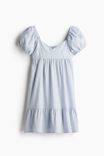 Платье с пышными рукавами — Чёрный — H&M 1275471