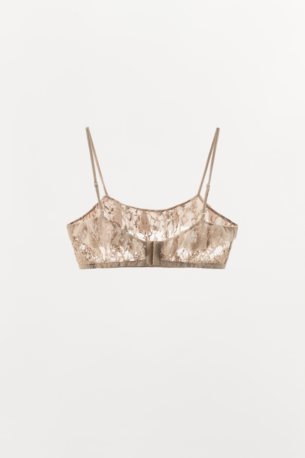 КРУЖЕВНОЙ БЮСТГАЛЬТЕР С ОБОРКАМИ — ZARA