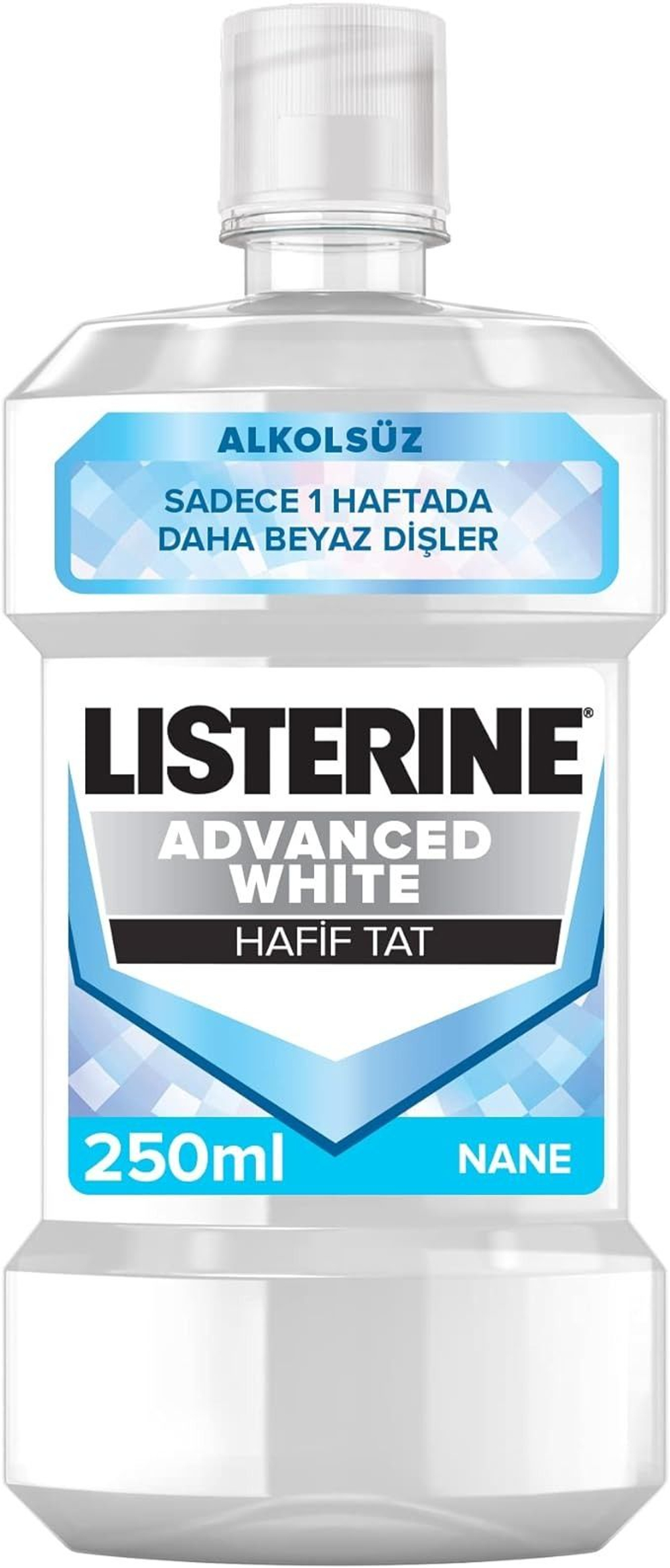 ОПОЛАСКИВАТЕЛЬ ДЛЯ ПОЛОСТИ РТА Listerine Advanced White без алкоголя 250 мл (Италия)