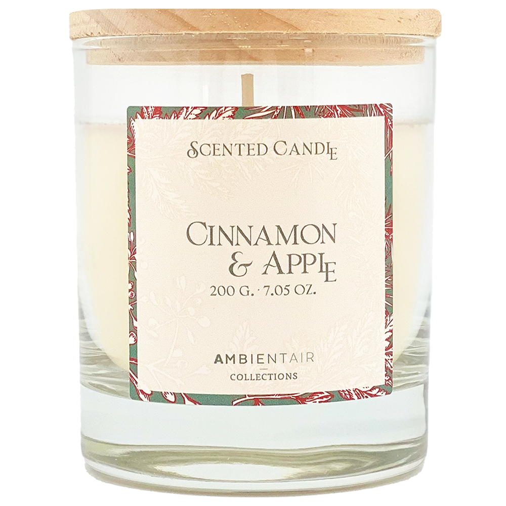 Свеча ароматическая Ambientair Gifting Корица и яблоко 40ч