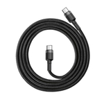 Usb Кабель-зарядка TYPE-C на TYPE-C Baseus Cafule PD2.0 1м (CATKLF-GG1) серо-черный