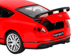 Машина "АВТОПАНОРАМА" Bentley Continental GT Supersports, красный, 1/32, в/к 17,5*12,5*6,5 см
