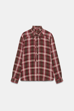 ZARA РУБАШКА В КЛЕТКУ, РАЗНОЦВЕТНЫЙ