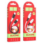 Кабель HOCO X82 Type-C-Type-C 60W 3A 1м Silicone Black