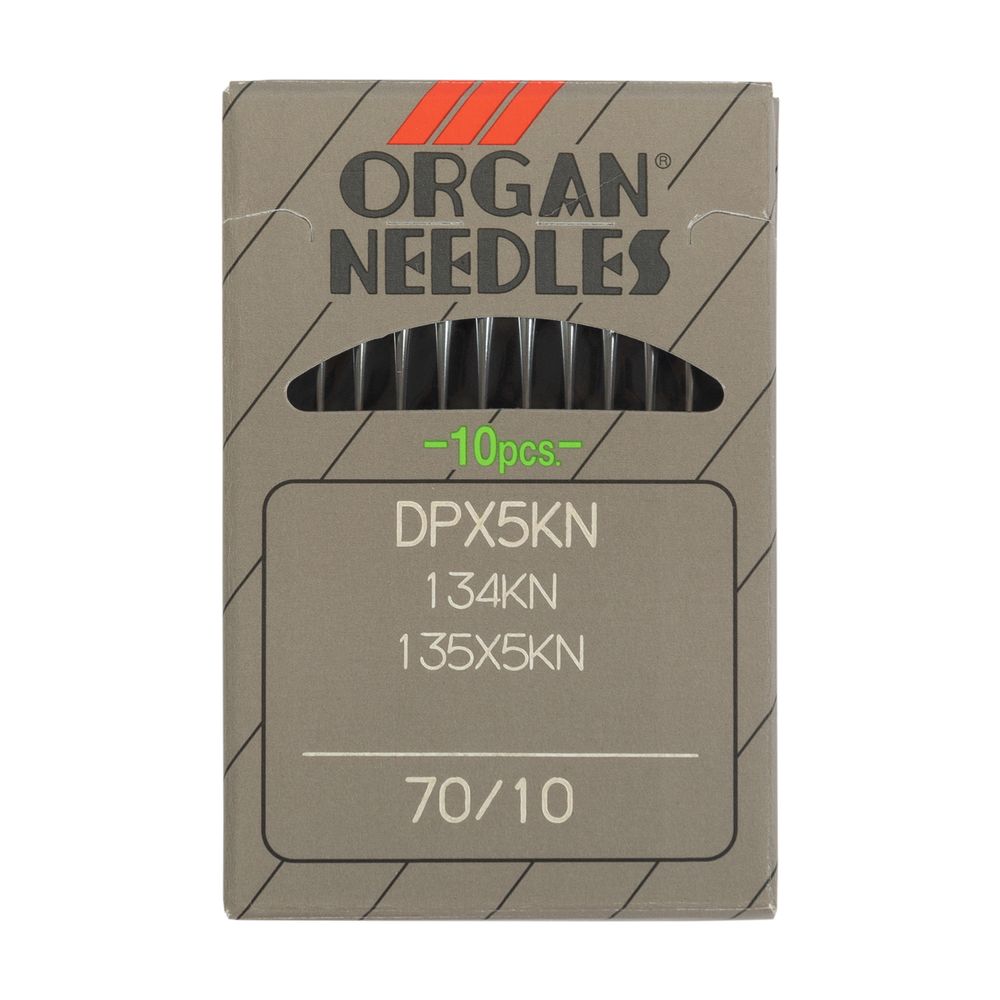 Иглы для промышленных швейных машин Organ DPх5KN, 10 шт, 070 Иглы для промышленных швейных машин Organ DPх5KN, 10 шт, 070